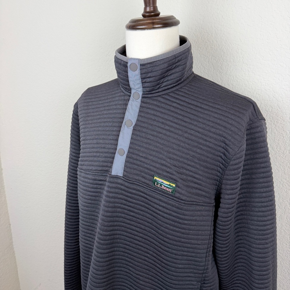 L.L. Bean Men's Airlight Knit Pullover / XL Regular | Dark Grey - Picture 3 of 6